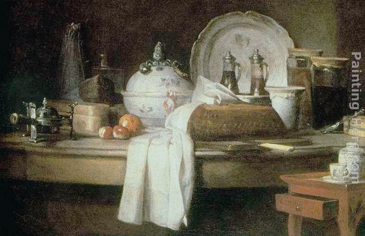 The Butler's Table painting - Jean Baptiste Simeon Chardin The Butler's Table art painting